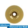 Алмазный пильный диск с титановым покрытием 4''(100мм) Шлифовальный круг для угловой шлифовальной машины, дисковая пила