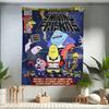Мультяшный Повешенный на стену красочный гобелен Smiling Friends Богемный настенный гобелен Декор на стену Мандала