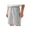 Li Ning Fitness Series Logo Дышащие влагоотводящие спортивные трикотажные повседневные шорты мужские шорты Mist-Gray AKSU471-4