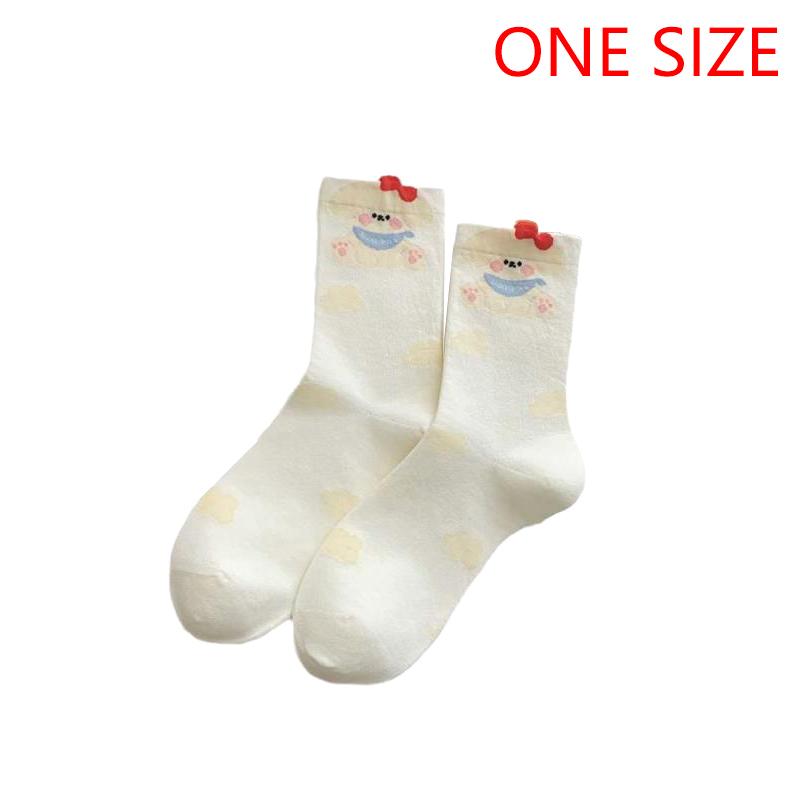 Мультяшные милые животные панда щенок кролик кошка допамин носки мягкие удобные хлопковые носки девчачьи универсальные носки до середины икры подарок
