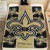 New Orleans Saints Print Flannel Blanket, High quality Comfortable for All Seasons, Home Decor, Warmth and Comfort, Perfect for Christmas Gifts