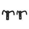 6 Pcs Double Prong Hook Wall Mounted Zinc Alloy Heavy Duty Dual Prong Hook for Coat Robe Scarf Towel