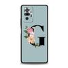 Чехол для телефона с цветочными буквами S для Xiaomi Redmi Note 13 12 5G 9S 9 8 10 11 Pro 4G 9T 13C 12C 10C 9C 9A 7 Pro, мягкий силиконовый чехол