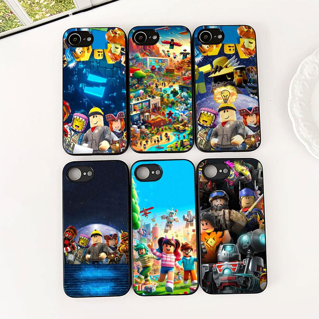 Cartoon R-Robloxs Wallpaper Phone Cover for Motorola Moto G22 G23 G32 G53 G66J G13 G66Y G20 G67 G57 Power E13 E15 E14 Case