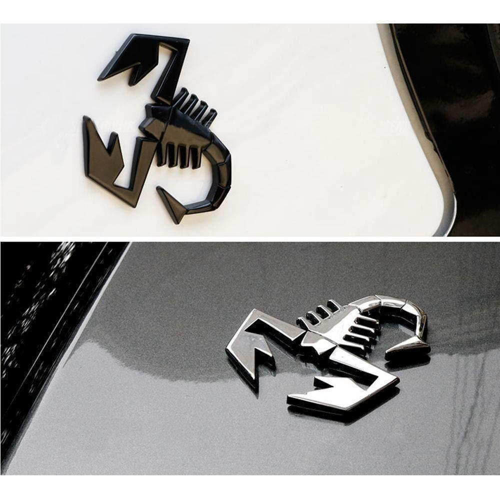 New Logo Decal Silver Badge Emblem Auto Decor Scorpion Car Sticker 3D Metal