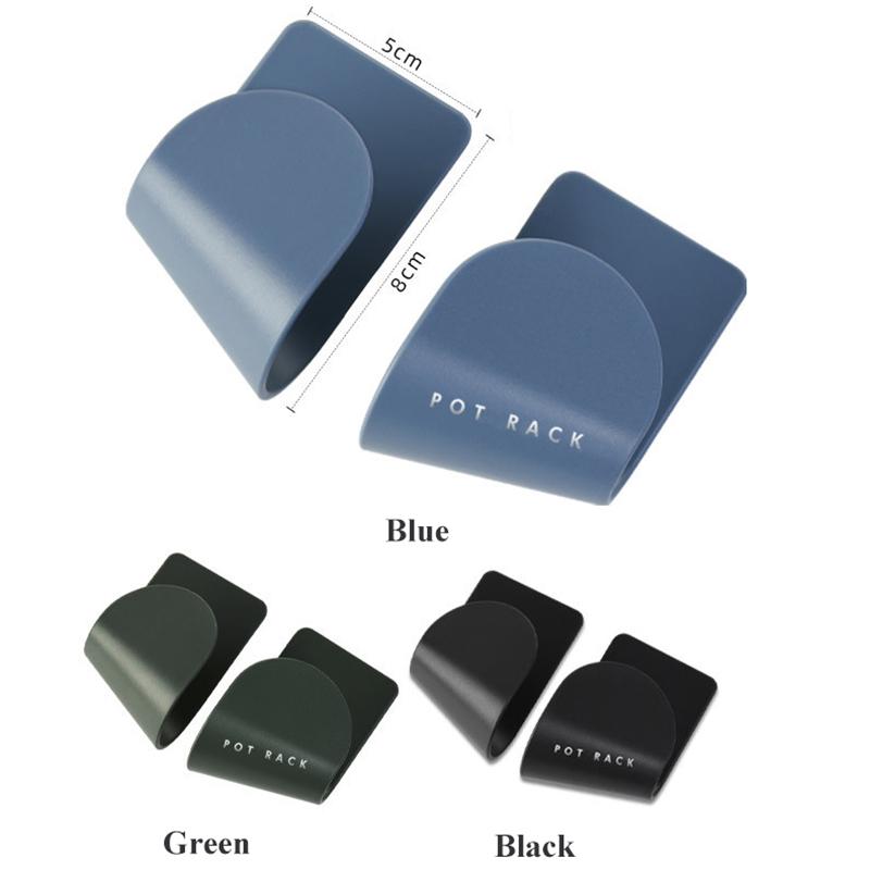 2 шт./компл. самоклеящийся держатель для крышки кастрюли, настенный подвесной держатель для кастрюли, без перфоратора, стеллаж для хранения кастрюли, кухонный органайзер
