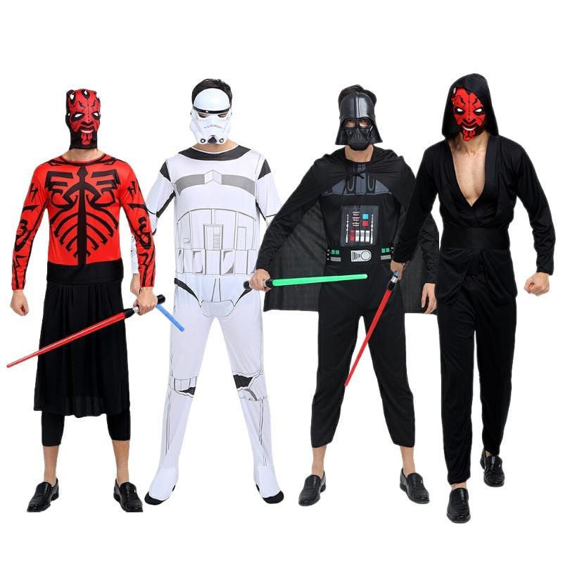Хэллоуин Звездные войны Ситх Джедай Аниме Костюм Для Взрослых Полиэстер Ткань Фэнтези Тема