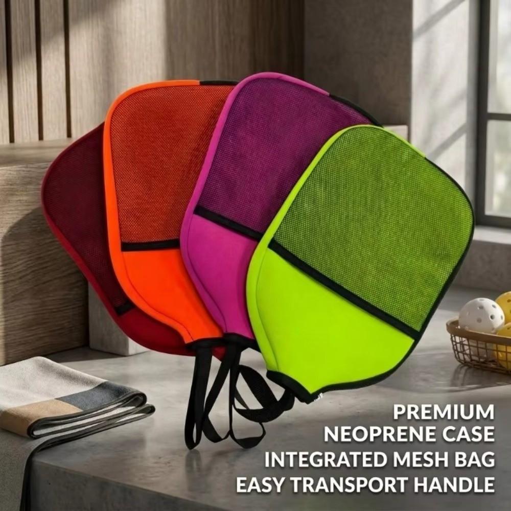Zippered Pouch Pickleball Paddle Case Waterproof Design Pickleball Bag Practice Use