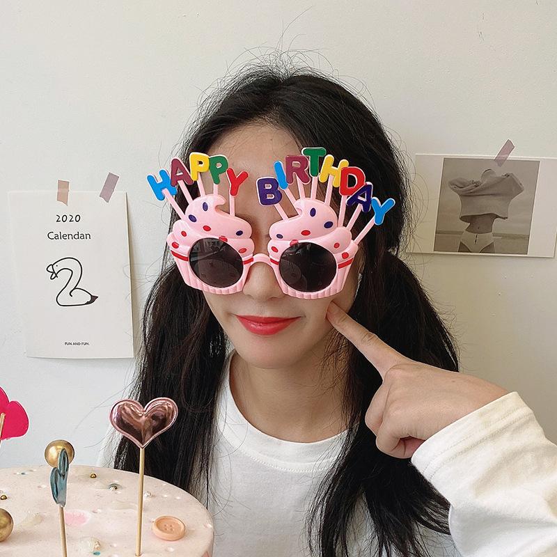 Очки с днем ​​рождения, реквизит для фотосессии, девичник, день рождения, украшение, фотокабина, очки на день рождения для взрослых и детей