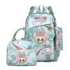 3Pcs/set Cute Printed Backpack Lunch Bag Pencil Case Teen Child Girl Kid Schoolbag Student Bookbag Knapsack Women Travel Bag Gift