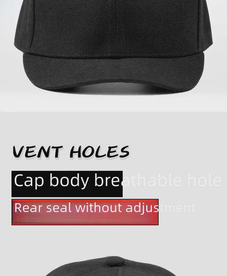 Мужская бейсболка большого размера с герметичным жестким верхом и короткими полями — модная, двусторонняя, в стиле «утконос» для пар