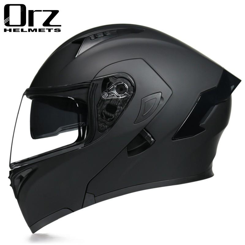 Full Face Motorcycle Helmet Men Women With Visor Flip-Up Design ABS Shell Winter Riding Gear In Multiple Colors
