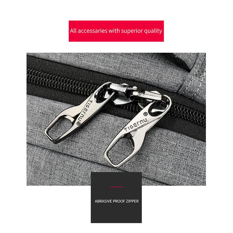 Tigernu Men Backpacks Anti Theft USB Charging 15.6 Laptop Bag Mochilas Escolar Feminine Male Bagpack Notebook College Schoolbag