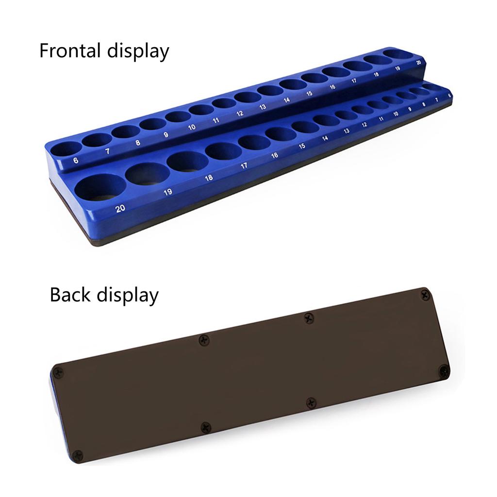 Tools 1/4" 1/2'' 3/8'' Hex Bit Organizers, Screwdriver Bit Holder 1/4 Inch, 3/8 Inch & 1/2 Inch Drive,Magnetic Base