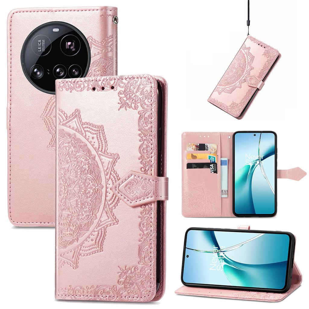 For Xiaomi 15 Ultra Wallet Case Mandala Flower Leather Phone Cover Stand