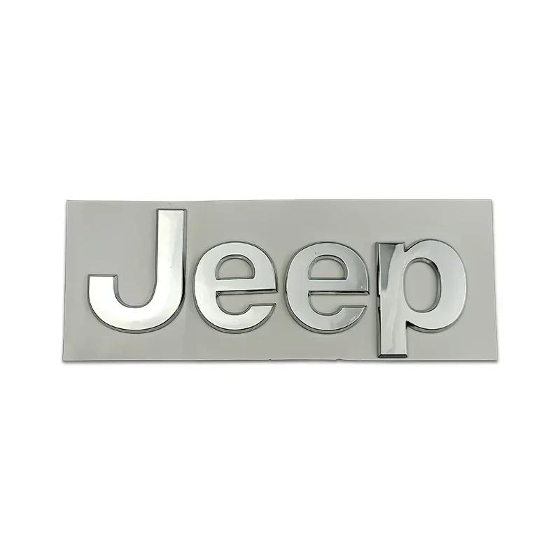 ABS Car Front Emblem for Jeep Grand Cherokee Commander Renegade Liberty Compass PatriotWrangler Tj Jk Trunk  Decoration