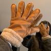 Скидка для новичков - Женские американские ретро замшевые перчатки: Теплый, на подкладке, ветрозащитный для осени и зимы
