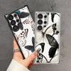 Case for Samsung Galaxy S25 S21 Plus S23 S25Edge S22 Ultra S20 FE S24 Phone Cover Creative Butterfly