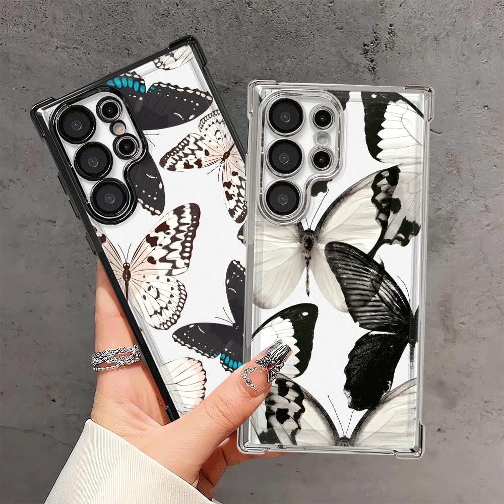 Case for Samsung Galaxy S25 S21 Plus S23 S25Edge S22 Ultra S20 FE S24 Phone Cover Creative Butterfly