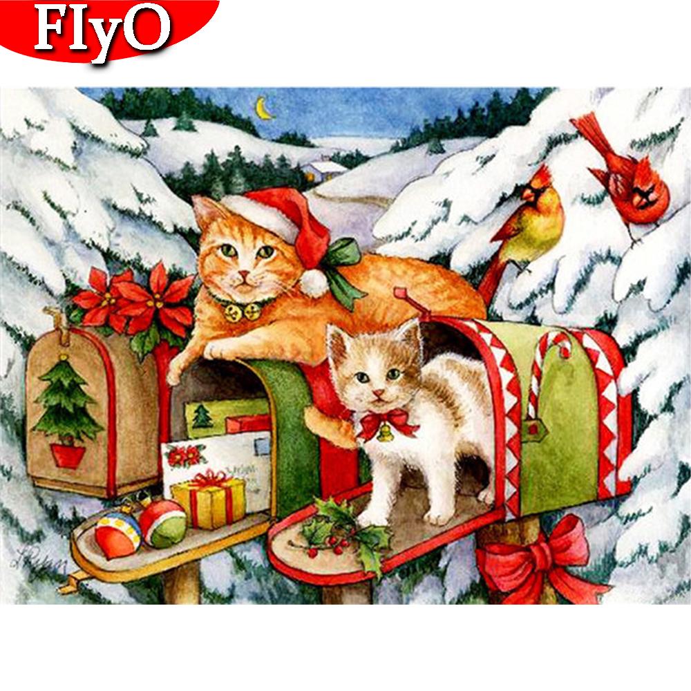 Санта-Клаус DIY 5D алмазная живопись полный круглый горный хрусталь мультфильм Снеговик Алмазная вышивка крестиком мозаика Рождественский подарок