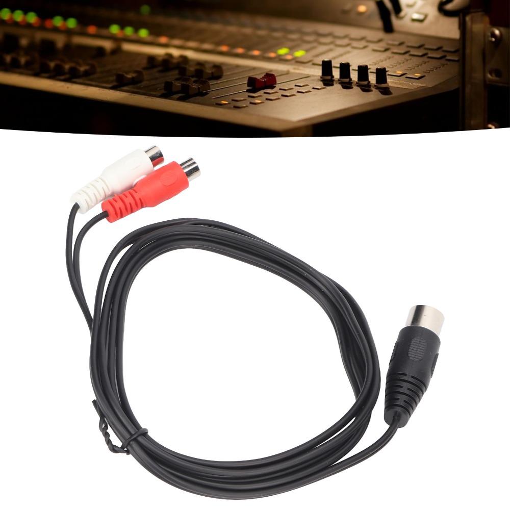 1.5m / 4.9ft 8 Pin Din to 2RCA Adapter Professional Audio Cable Professional Audio