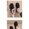 Женская зимняя флисовая обувь Birkenstock, Хлопковая обувь, Женские педали на одной ноге, Туфли на платформе для мамы, Модная обувь, увеличивающая рост
