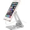 Phone Stand, Tablet Stand, Docking Station for Mobile Phone, Other Smartphones Aluminum - Silver