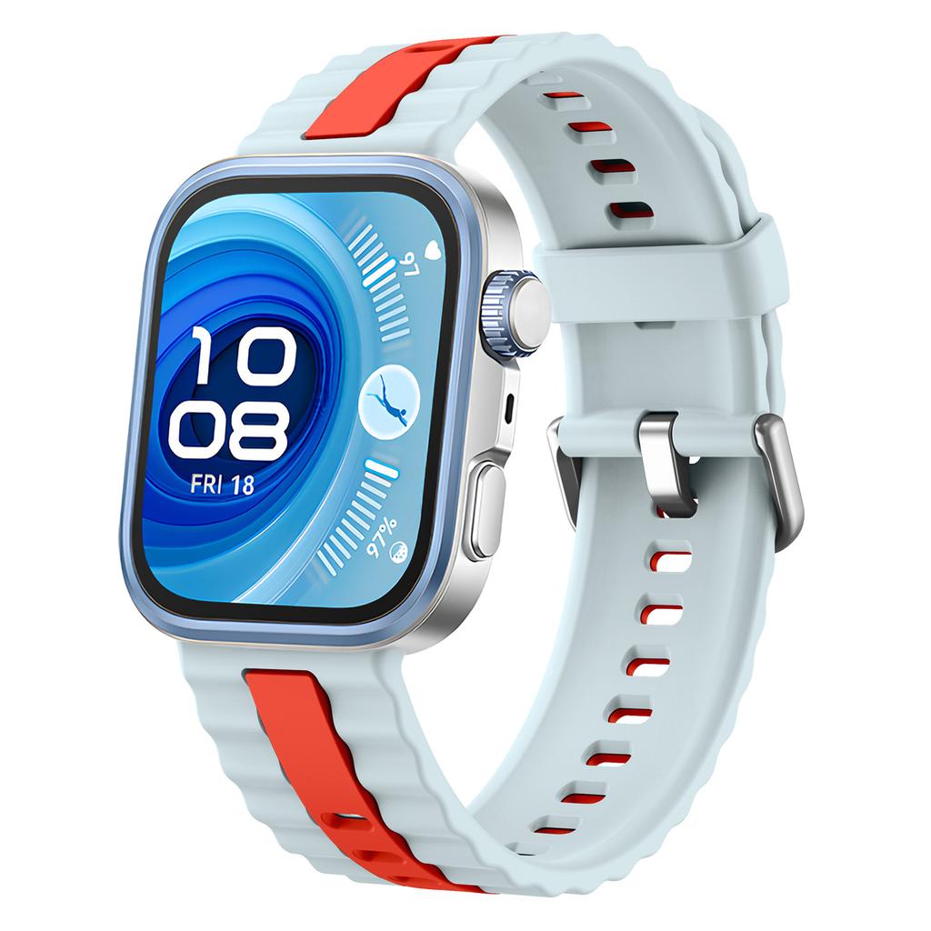 KALEBOL Silicone Band for Huawei Watch Fit 4 Pro/Fit 4/Fit 3 Dual Color Replacement Watch Strap