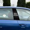 Car Center Pillar Waterproof Badge Sticker Auto Door Pillar Decoration for Hyundai Kona i20 Elantra Wagon Accent Ioniq Veloster TT2