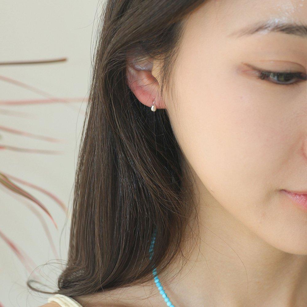 14K Gold-Filled Silver Mini Drop One-Touch Earrings