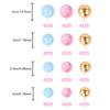 32Pcs Ball Cake Topper Picks DIY Cupcake Insert Topper Kids Birthday Party Boy Girl Gender Reveal Decoration Baby Shower Wedding