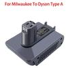 Адаптер для аккумуляторов Makita/Dewalt/Milwaukee 18V Li-ion к пылесосу Dyson Type A/Type B DC31 DC35 DC44 Animal