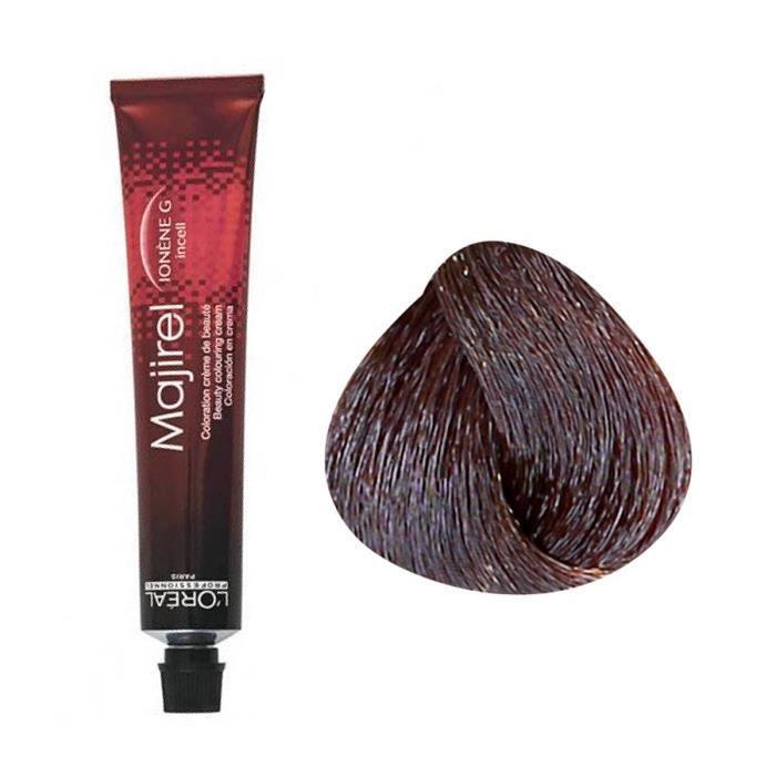 Coloration permanente - L'OREAL - Majirel N°5.52 - Châtain Clair Acajou Irisé - 50ml - Ammoniaque
