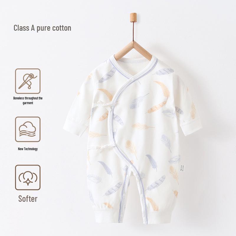 Детский боди из чистого хлопка - Монашеский комбинезон для новорожденных на все сезоны (0-3 месяца)