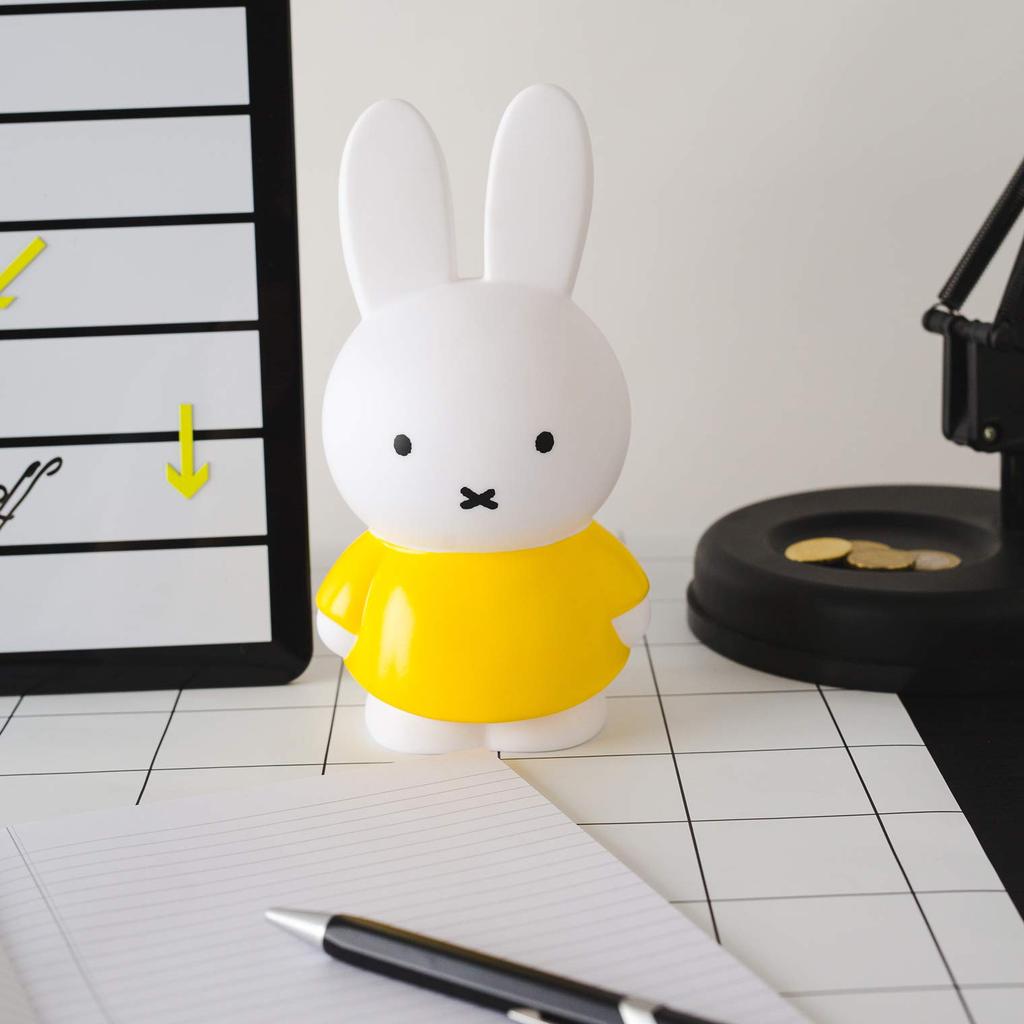 Imported ATELIER PIERRE Money Box Miffy Money Bank Yellow M Width 10 X Depth 8 X Height 5128003YE [Regular Product] 18.5cm