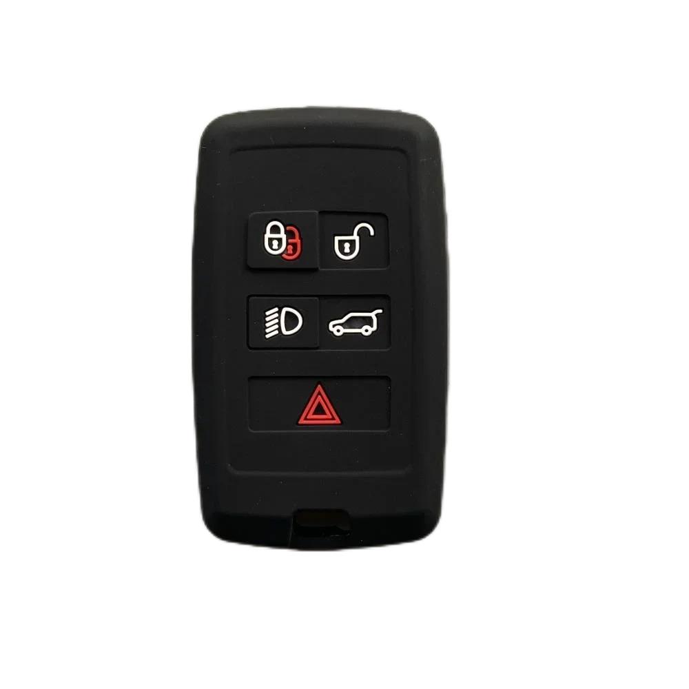 Для Land Rover Range Rover Sport Velar Evoque Freelander2 Discovery Jaguar XF XJ XJL XE Силиконовый Чехол для Ключа Автомобиля Брелок