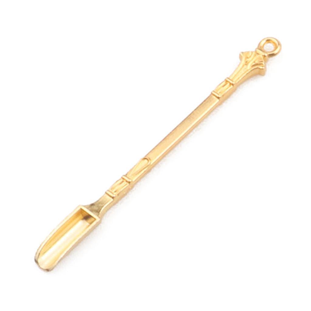 4Pcs Stainless Steel Mini Shovel Medicine Spoon with Hanging Hole Sniffer Powder Scoop Coffee Stirrer for Salt Herb