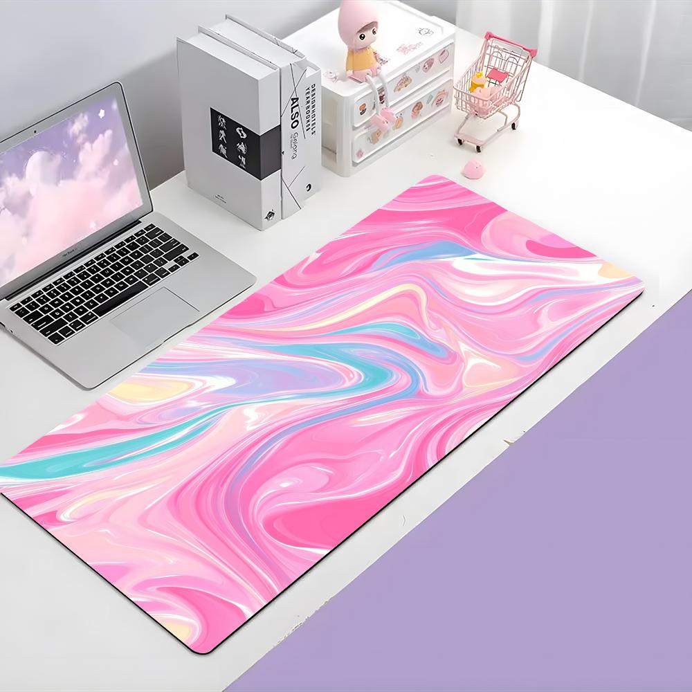Арт Эстетика Aaesthetic Обои Коврик для Мыши Большой Игровой Коврик для Мыши С Толстым Прошитым Краем Нескользящий Коврик для Стола