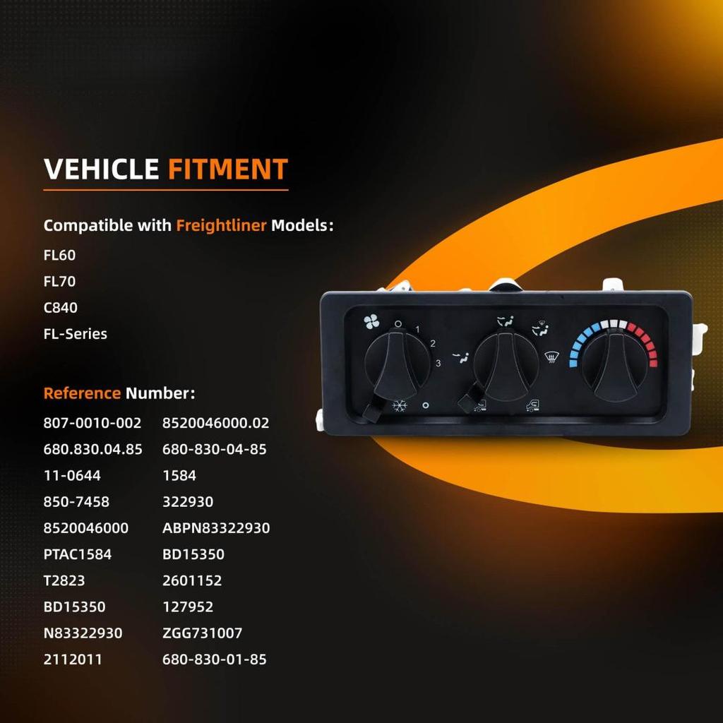 Панель управления отопителем и кондиционером FREIGHTLINER FL60/FL70 8520046000.02