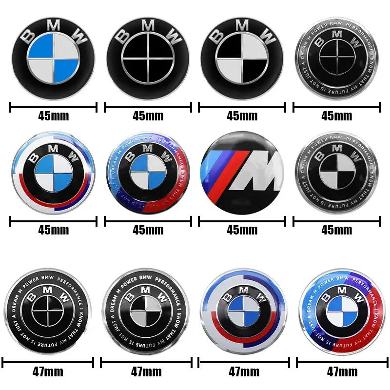 1Pcs 45mm Car Steering Wheel Badge Emblem Sticker Auto-Styling For BMW E36 E46 E53 E90 E60 E61 E93 E87 X1 X3 X5 X6 F30 F20 F10