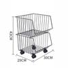 Multi-layer Kitchen Storage Rack Floor Storage Rack Removable Storage Rack with Wheels Food Rack Vegetable and Fruit Rack