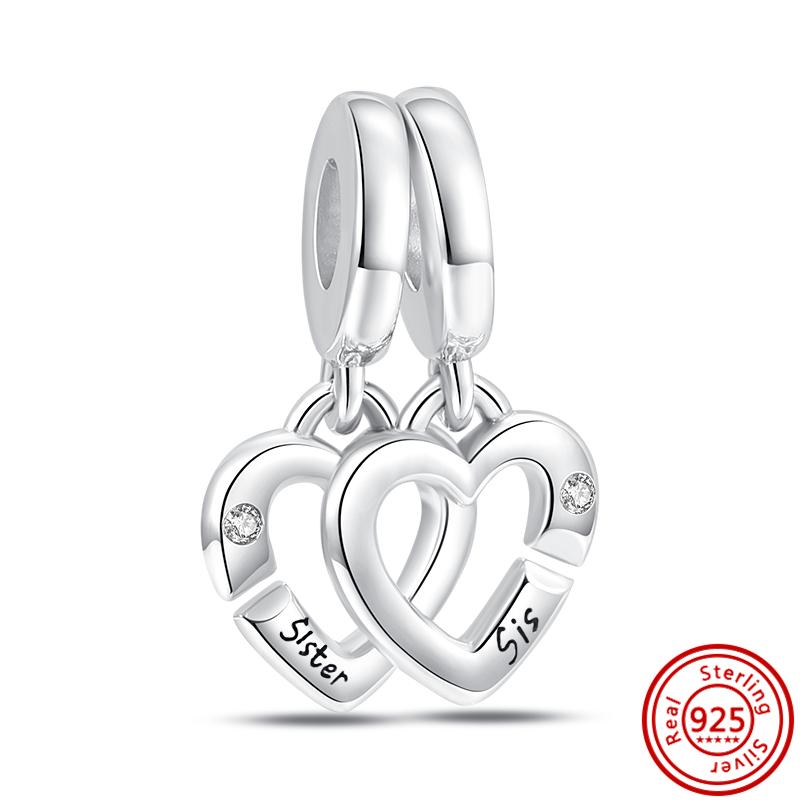 925 Серебряный Lucky Cat Pixiu Китайский Тигр Феникс Разделенный Инь и Ян Замок Ключ Бусина Подходит Оригинальные Подвески Браслет DIY