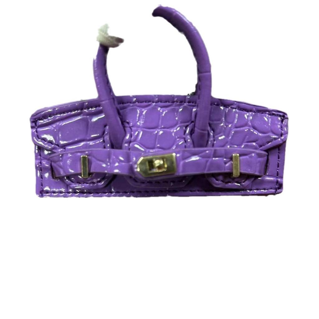 Exquisite Mini Platinum Bag Pendant for Car Keys & Earphones - Perfect for Internet Celebrity Style