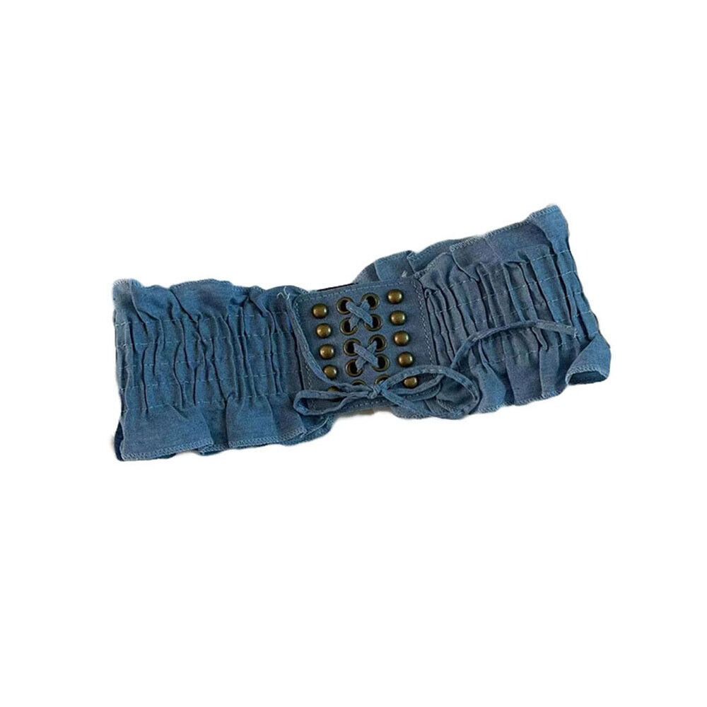 All-Match Wide Belts Wild Skirt Elastic Waistband Fashion Elastic Waist Belt Ladies