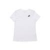 Logo Letter Print Loose Crew Neck Short Sleeve T-Shirt Women Tops White DJ6296-100