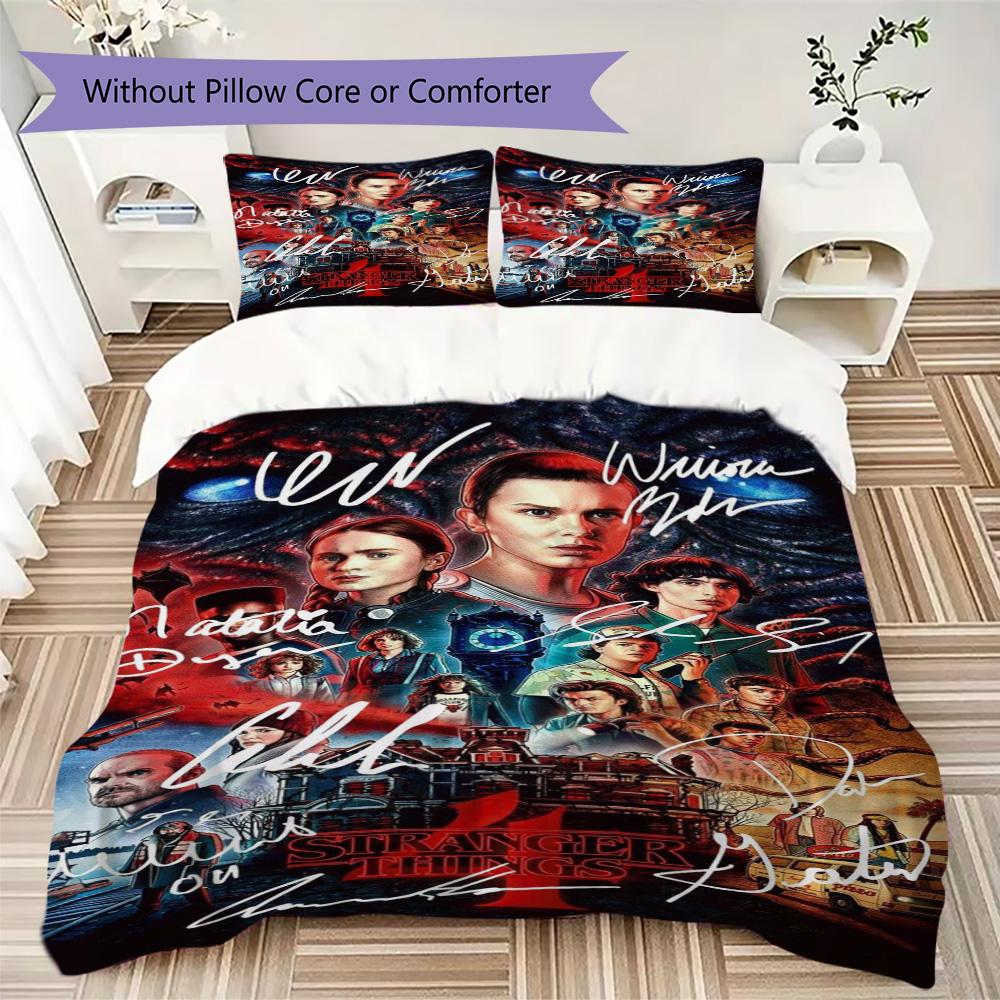 Halloween horror thriller theme Stranger Things home decor soft printed bedding set pillowcase duvet cover (without core) R10