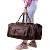 Leather Messenger Travel Luggage Duffel Overnight Weekender Duffel Bag