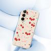 Чехол для Samsung Galaxy A36 5G с большим бантом, принтом вишни, прямыми краями, из ТПУ, задняя крышка телефона