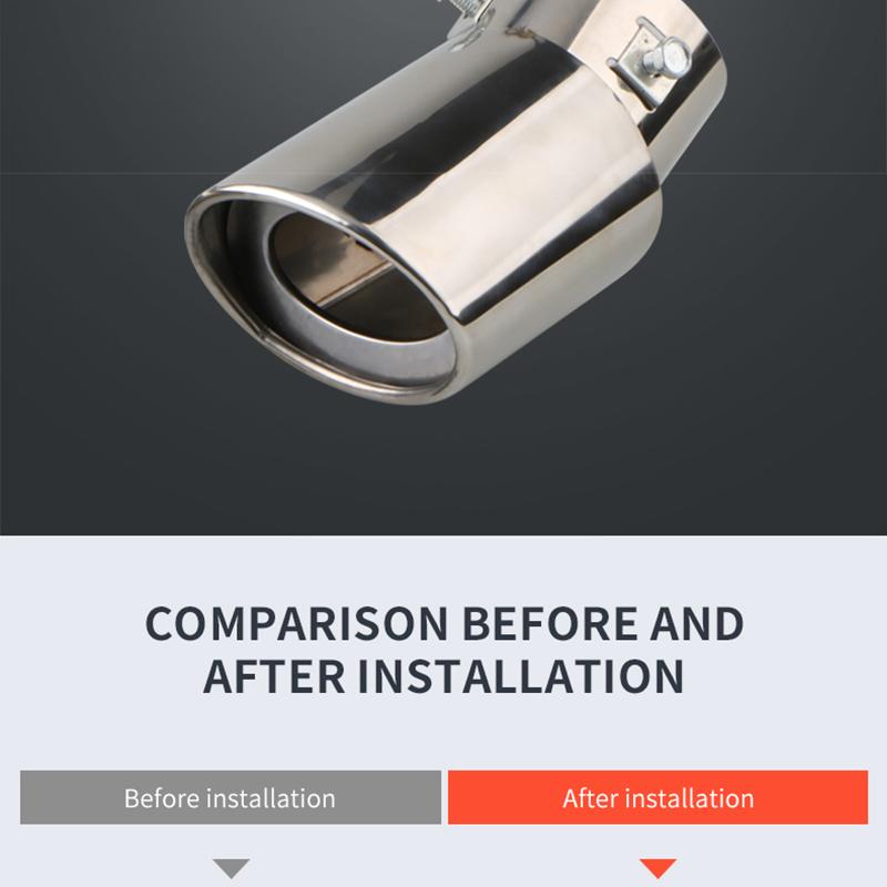 Глушитель выхлопной системы автомобиля, серебристый, черный, жженый, синий, красочный наконечник глушителя, труба из нержавеющей стали, серебристый задний хвост