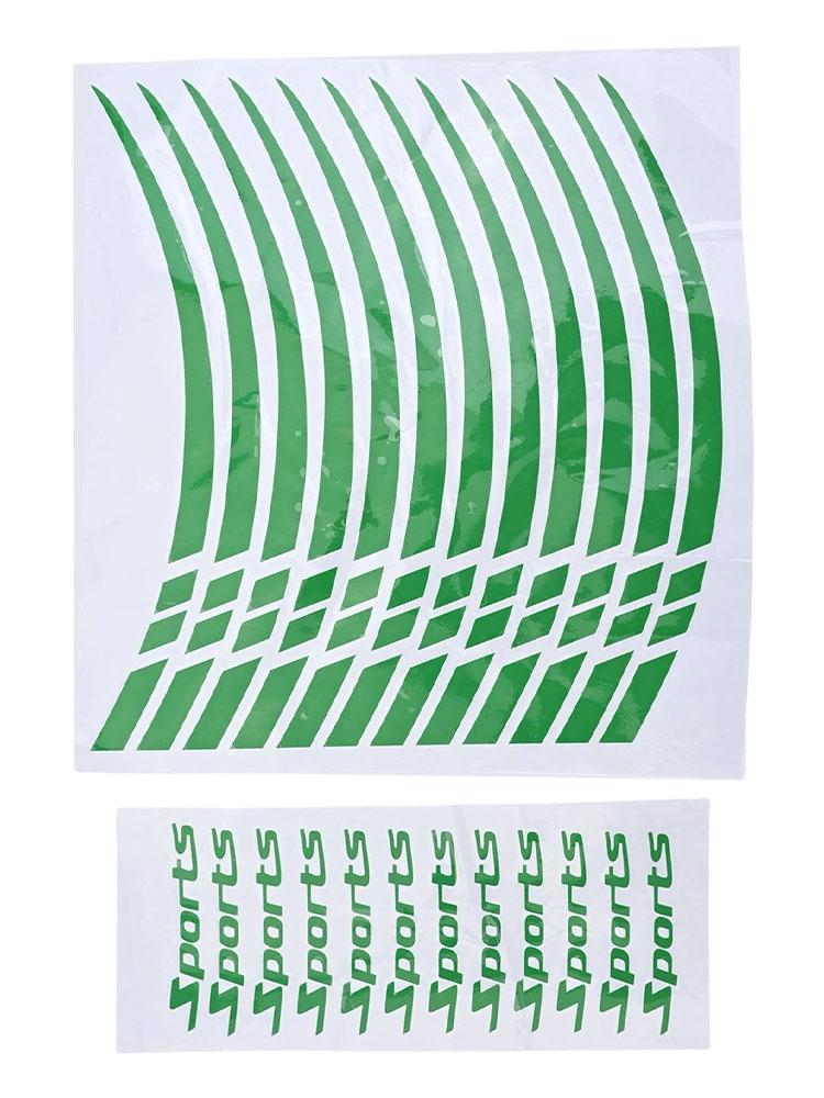 Комплект наклеек-полосок на обод мотоциклетного колеса, 12 штук для колес 18 21 дюйм